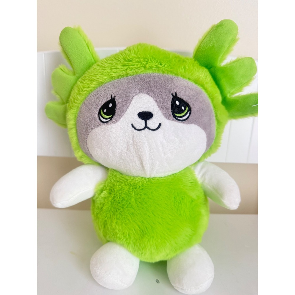 Caravan Softoys in‎ Green Axolotl Hood Plush Big T Toys Stuffed Animal